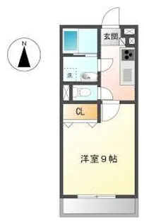 サンライズ亀島【2階】の間取り