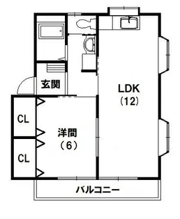 レアール早出B【2階】の間取り