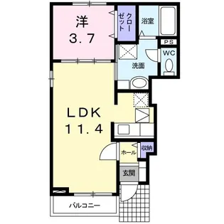 デュエット【1階】の間取り