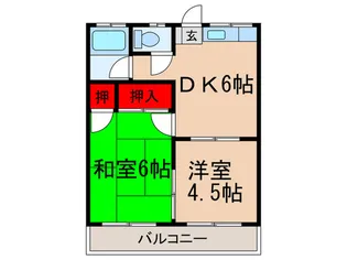 桃江荘【2階】の間取り