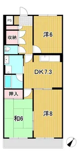 ヴァンヴェールK【1階】の間取り