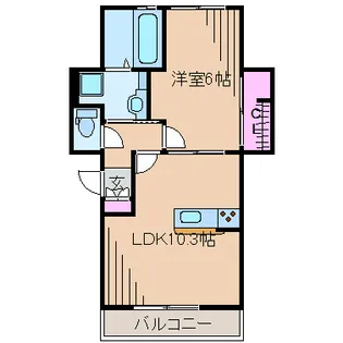 フォール・ネージュI【1階】の間取り