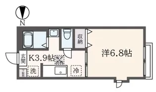 メゾンソレイユ【2階】の間取り