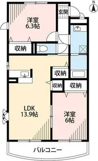アスペルジュ【3階】の間取り