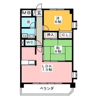 イーハトーヴI【4階】の間取り