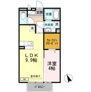 クレスト玉手【2階】の間取り