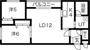 毘沙門天【3階】の間取り