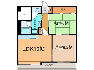 帯広マンション第2【4階】の間取り