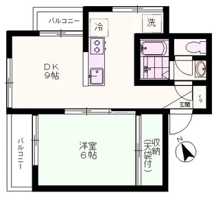 吉祥寺パークサイドマンション【2階】の間取り