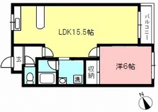 ベルメゾン成城【3階】の間取り
