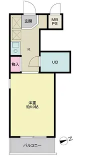 パースサイド【2階】の間取り