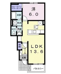 レメゾン七番館【1階】の間取り