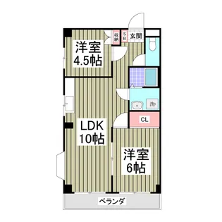 うぇる【4階】の間取り