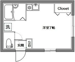 ポルト学芸大【1階】の間取り