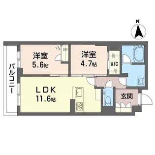 コート ボヌール【1階】の間取り
