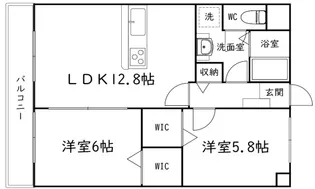 ユトリロ将監町【2階】の間取り