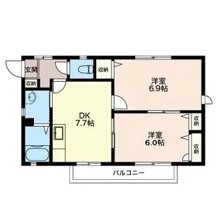 ガーデンハイツ遠藤【2階】の間取り