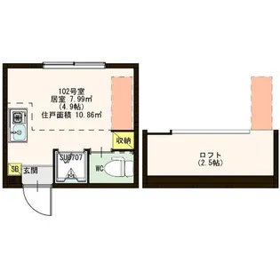 ハーモニーテラス大森東II【1階】の間取り