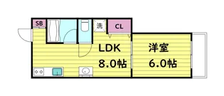 今津パークハイツA棟【3階】の間取り