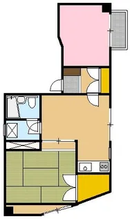 磯子シルクマンション【4階】の間取り