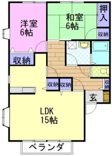 ニューメゾンド・クレールB【2階】の間取り