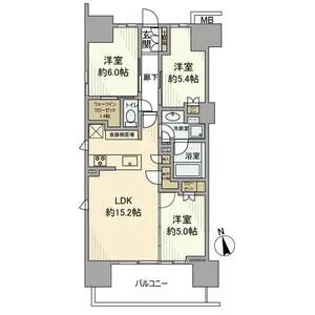 パークホームズ杉並上荻【4階】の間取り