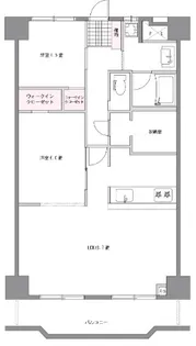 サンハイツ大和第1【6階】の間取り