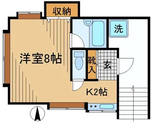 KMハイツ【2階】の間取り