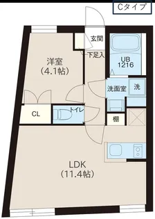 レピュア落合南長崎駅前【5階】の間取り