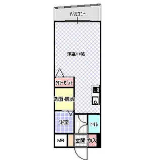 ジャルダン学研住道【4階】の間取り
