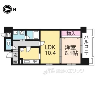 パインフィールド東野【9階】の間取り