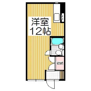 コーポ大友I【1階】の間取り