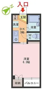 シャンパーニュ909【4階】の間取り