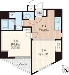 ラシクラス麹町【5階】の間取り