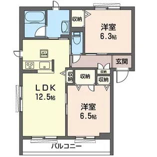 クレスティーク中央林間【1階】の間取り