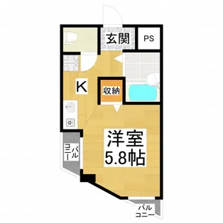メゾン白鷺【2階】の間取り