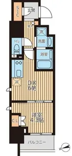 クロスレジデンス蒲田II【11階】の間取り