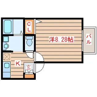 グリーンゲイブル小田原【2階】の間取り