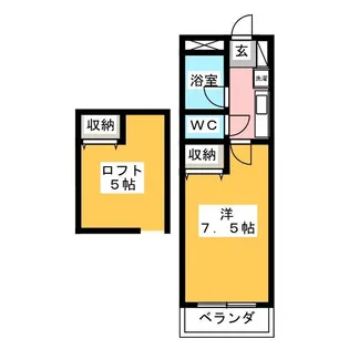 クレセントハイツSOUTH PARTIII【1階】の間取り