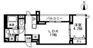 ディーズプラス篠崎【4階】の間取り