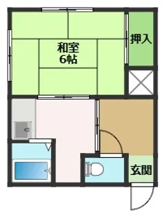 上村荘 1【2階】の間取り