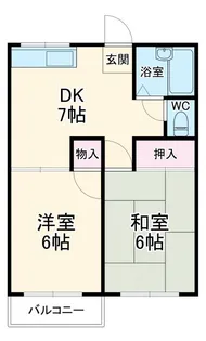 ベルゾーネ朝日A棟【2階】の間取り