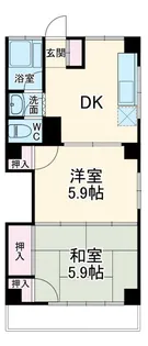 ナカタコーポ【2階】の間取り