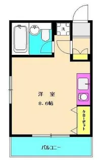 ベルツリー淵野辺【1階】の間取り