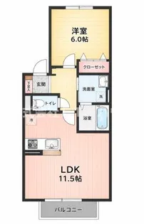 フレシール弐番館【1階】の間取り