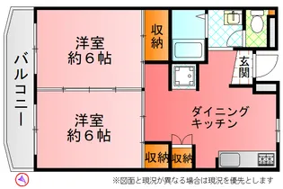 八幡ハイツ【1階】の間取り