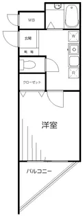 メインステージ東神田【12階】の間取り