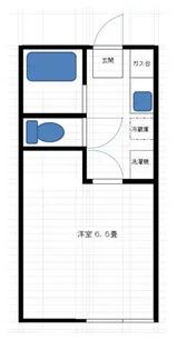 船越是永ハイツB棟【2階】の間取り