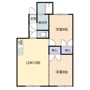 コーポツカサ【1階】の間取り