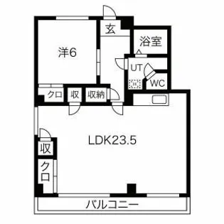 パークハイツ宮下【2階】の間取り